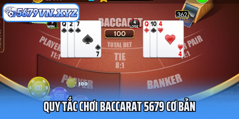 Quy tắc chơi Baccarat 5679 cơ bản